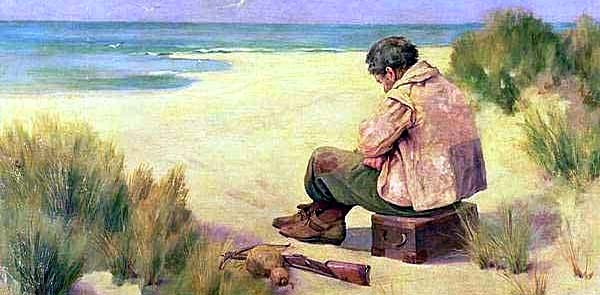 This is Robert. Robert was shipwrecked and marooned on a deserted island three years ago. He's now self-sufficient. What does Robert want to do today? No, he really doesn't want to go spear fishing again. Robert wants to form mutually beneficial dependencies with other human beings.